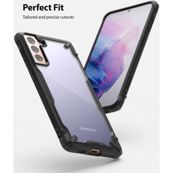 Ringke Fusion X Backcover Samsung Galaxy S21 Plus - Zwart