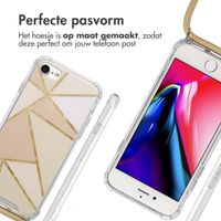 imoshion Design hoesje met koord Apple iPhone SE (2022 / 2020) / 8 / 7 - Beige Graphic
