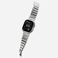 Nomad Stratos Band Apple Watch | 44/45/46/49 mm - Forest Green / Natural Titanium