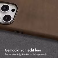 Accezz Vintage Leather Magsafe Backcover Apple iPhone 15 Pro - Rustic Brown