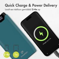 imoshion Powerbank - 20.000 mAh - Quick Charge en Power Delivery - Petrol Green