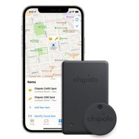 Chipolo Spot Bundle - Bluetooth tracker voor iOS - 1x tag & 1x card - Zwart