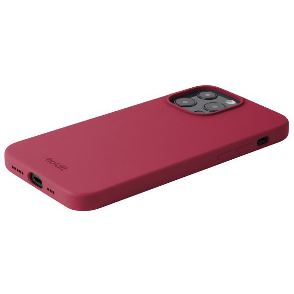 Holdit Silicone Case iPhone 13 Pro Max - Red Velvet