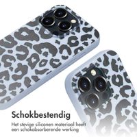 imoshion Siliconen design hoesje met koord Apple iPhone 16 Pro Max - Animal Lila