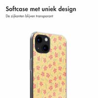 imoshion  Design hoesje iPhone 13 - Sunny Yellow Petite Flowers