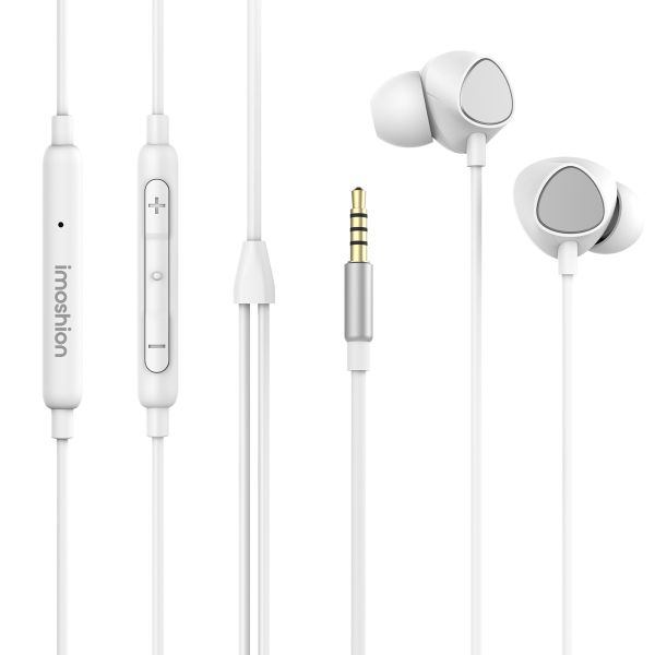 imoshion In-ear oordopjes - Bedrade oordopjes - AUX / 3,5 mm Jack aansluiting - Wit