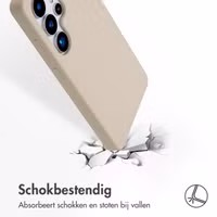Accezz Liquid Silicone Backcover met MagSafe Samsung Galaxy S25 Ultra - Stone