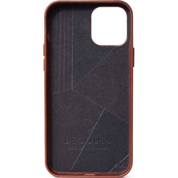 Decoded Leather Backcover MagSafe iPhone 12 Pro Max - Bruin