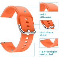 imoshion Siliconen bandje Samsung Galaxy Watch 4 / 5 / 6 / 7 / FE (20 mm) - Oranje