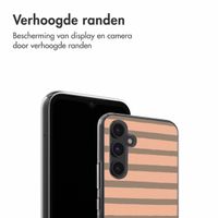 imoshion Design hoesje Samsung Galaxy A54 (5G) - Striped Peach Reverse