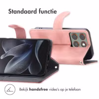 imoshion Bookcase met koord Motorola Edge 70 - Roze