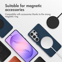 Accezz Leather Back Cover with MagSafe Samsung Galaxy S26 Ultra - Nightfall Blue