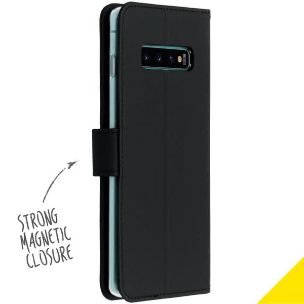 Accezz Wallet Softcase Bookcase Samsung Galaxy S10 Plus - Zwart