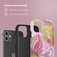 Selencia Vivid Backcover Apple iPhone 11 - Marble Pink