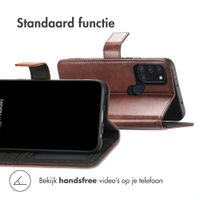 imoshion Luxe Bookcase Samsung Galaxy A21s - Donkerbruin