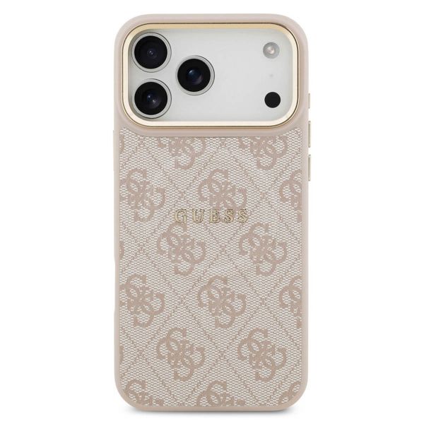 Guess Classic 4G Logo Backcover met MagSafe Apple iPhone 17 Pro Max - Roze