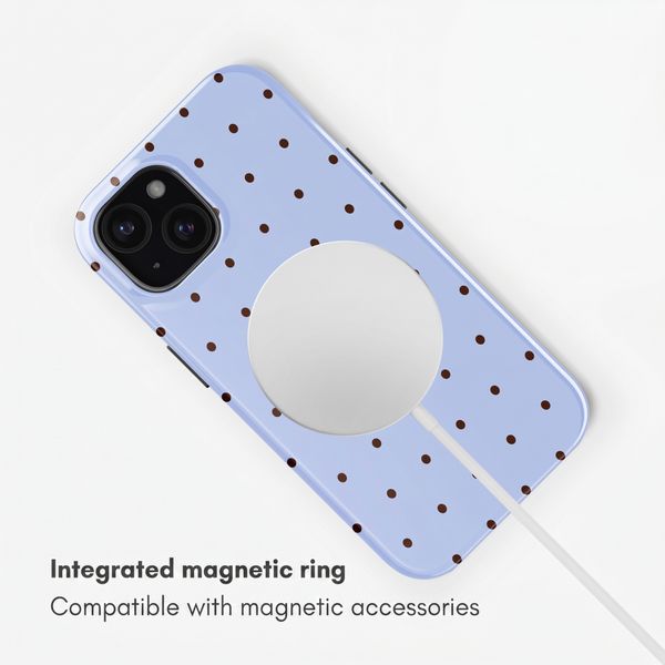 Selencia Vivid Back Cover with MagSafe Apple iPhone 15 - Happy Dots Digital Sky
