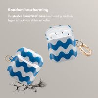 Selencia Vivid Case Apple AirPods 1 / 2 - Wave Vibes Classic Blue