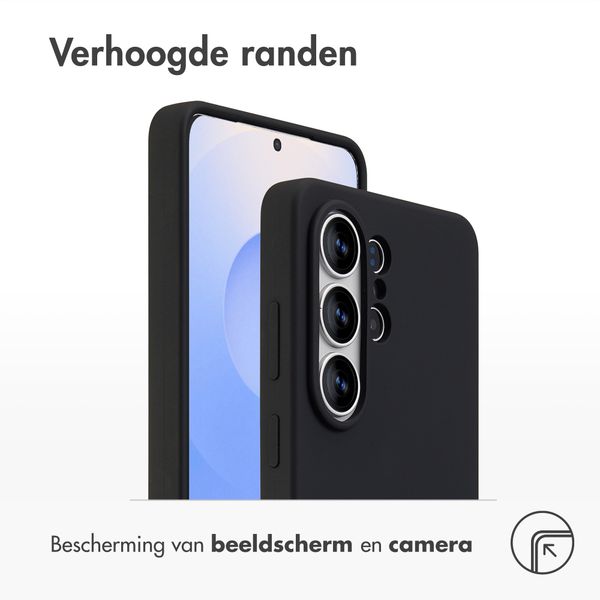 Accezz Liquid Silicone Backcover Samsung Galaxy S26 Ultra - Zwart