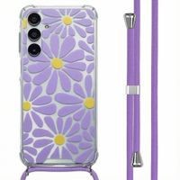 imoshion Design hoesje met koord Samsung Galaxy A16 - Tropical Violet Flowers Connect