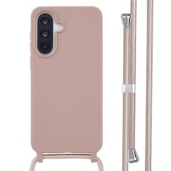 imoshion Silicone Case with Strap Samsung Galaxy A37 (5G) - Sand Pink