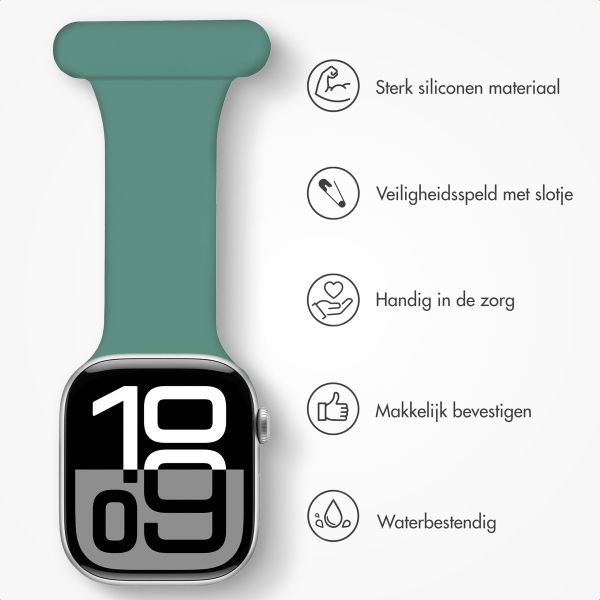 imoshion Verpleegkundige siliconenband Apple Watch Series 1 t/m 11 / SE / Ultra (44/45/46/49 mm) - Groen