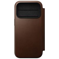 Nomad Modern Leather Folio Bookcase Apple iPhone 18 Pro / 17 Pro - Brown