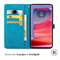 imoshion Mandala Bookcase Motorola Edge 50 Pro - Turquoise