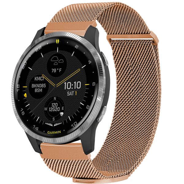 imoshion Milanees magnetisch bandje Garmin Venu - Rosé Goud