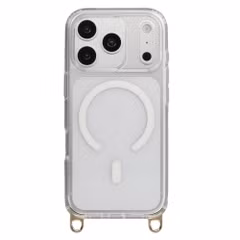 Selencia Rivièra MagSafe Backcover met afneembare haakjes Apple iPhone 18 Pro / 17 Pro - Transparant