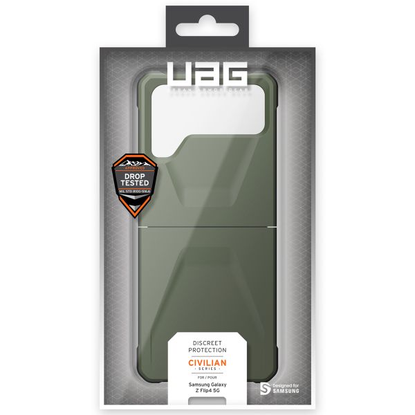 UAG Civilian Backcover Samsung Galaxy Z Flip 4 - Groen