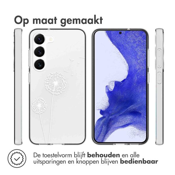 imoshion Design hoesje Samsung Galaxy S23 Plus - Paardenbloem - Wit