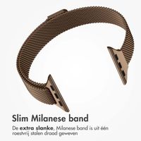 imoshion Slim Milanees bandje Apple Watch Series 1 t/m 9 / SE (38/40/41 mm) | Series 10 / 11 (42 mm) - Bruin