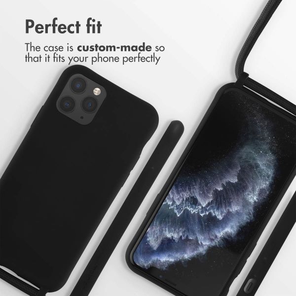 imoshion Silicone Case with Strap Apple iPhone 11 Pro - Black