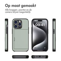 imoshion Backcover met pasjeshouder Apple iPhone 15 Pro - Donkergroen