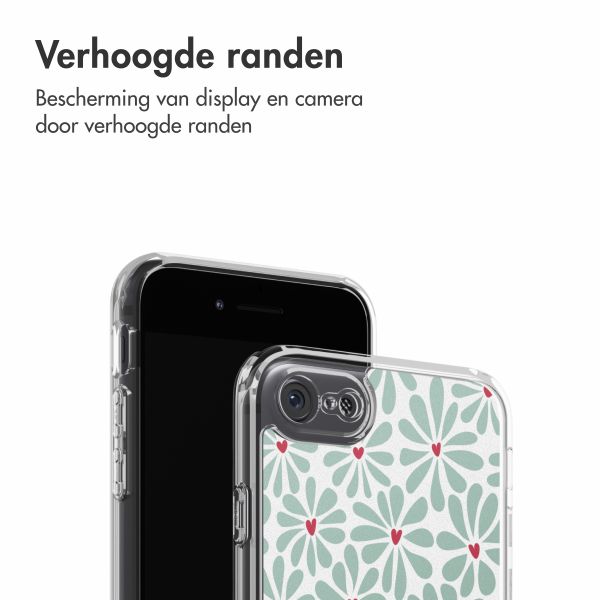 imoshion Design hoesje Apple iPhone SE (2022 / 2020) / 8 / 7 - Bloom Love Sage Green