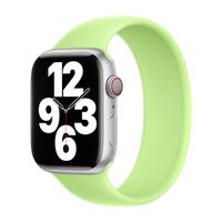 Apple 2 Pack Siliconen solobandje Apple Watch | 44/45/46/49 mm - Maat 6 - Winter Blue/ Sprout Green