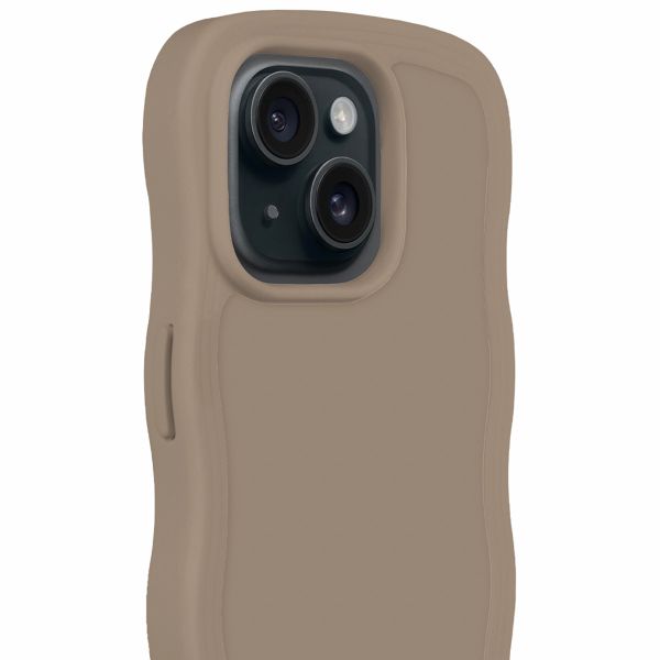 Holdit Wavy Case iPhone 13/14/15 - Mocha Brown