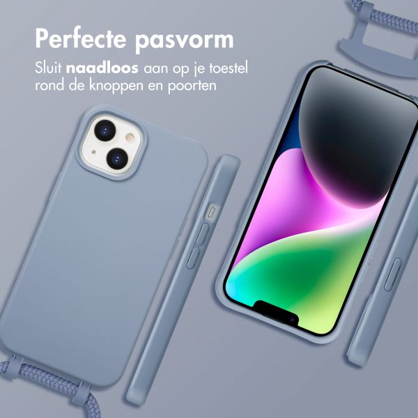 imoshion Color Backcover met afneembaar koord MagSafe Apple iPhone 14 - Ash Blue