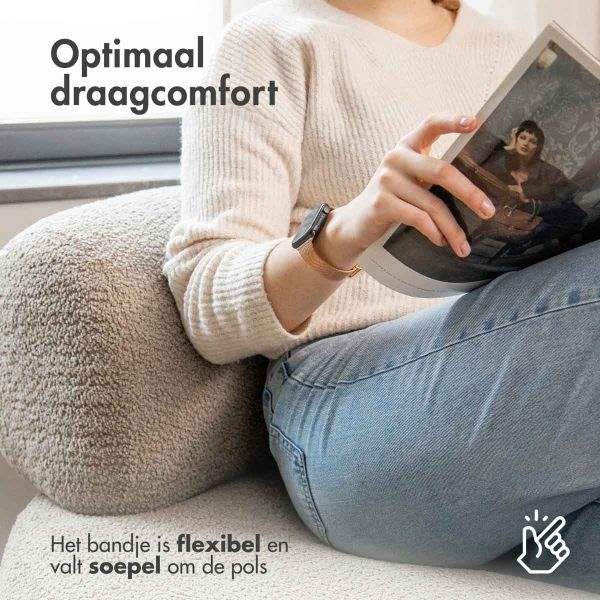 imoshion Milanees vouwbandje Apple Watch Series 1 t/m 9 / SE (38/40/41 mm) | Series 10 / 11 (42 mm) - Rosé Goud