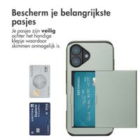 imoshion Backcover met pasjeshouder Apple iPhone 16 - Groen