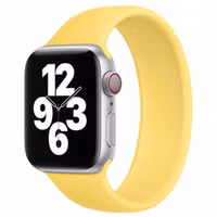 Apple Siliconen solobandje Apple Watch | 38/40/41/42 mm - Maat 3 - Ginger