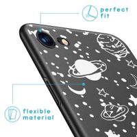 imoshion Design hoesje iPhone SE (2022 / 2020) / 8 / 7  - Heelal - Wit