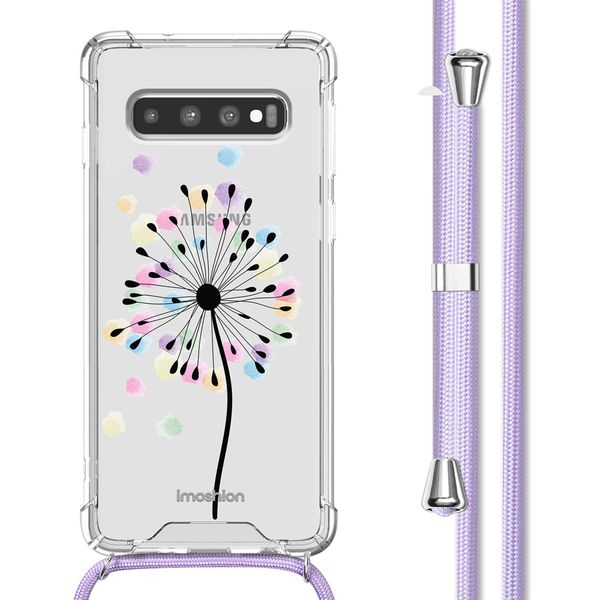 imoshion Design hoesje met koord Samsung Galaxy S10 - Sandstone Dandelion