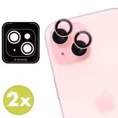 imoshion 2 Pack Camera lens protector Apple iPhone 15 / 15 Plus - Pink