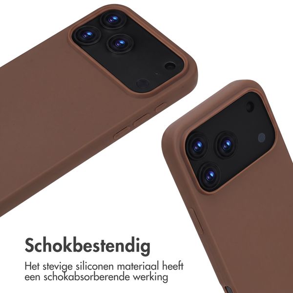 imoshion Siliconen hoesje met koord Apple iPhone 18 Pro / 17 Pro - Bruin