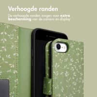 imoshion Design Bookcase iPhone SE (2022 / 2020) / 8 / 7 / 6(s) - Green Flowers