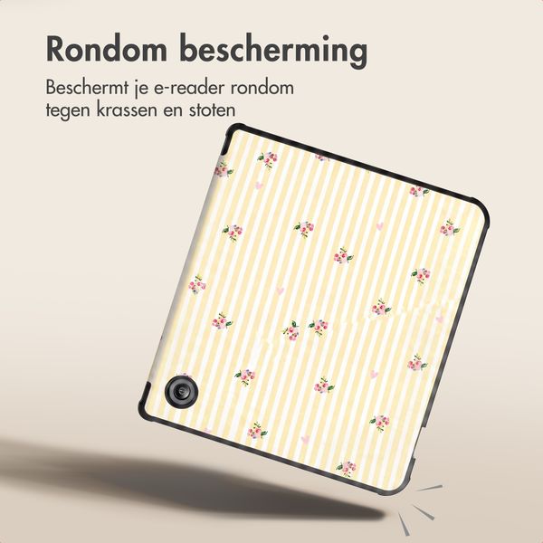 imoshion Design Vouwbare Bookcase Kobo Libra Colour - Garden Stripes