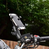 RAM Mounts X-Grip® U-Bolt telefoonhouder fiets/motor/scooter - Universeel - Klein - Zwart