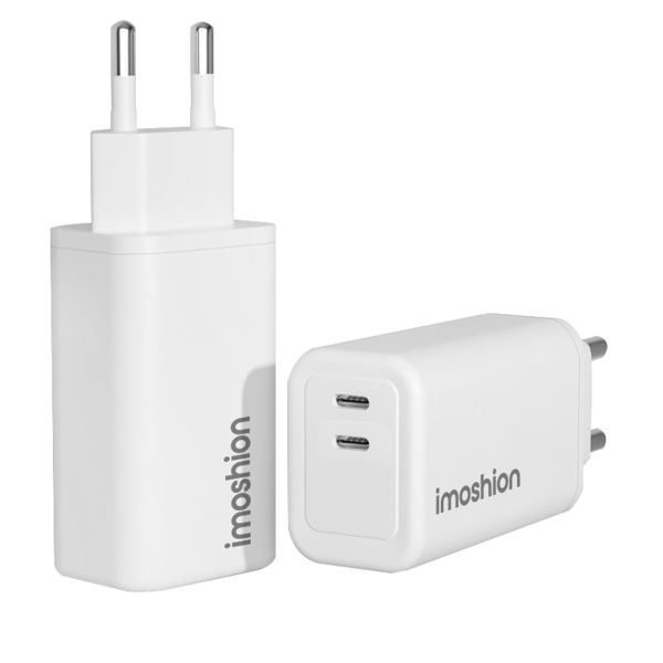 imoshion Wall Charger 35 Watt | 2x USB-C - Wit